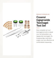 Set di strumenti per unghie ingrossate con patch di correzione e strumenti per pedicure