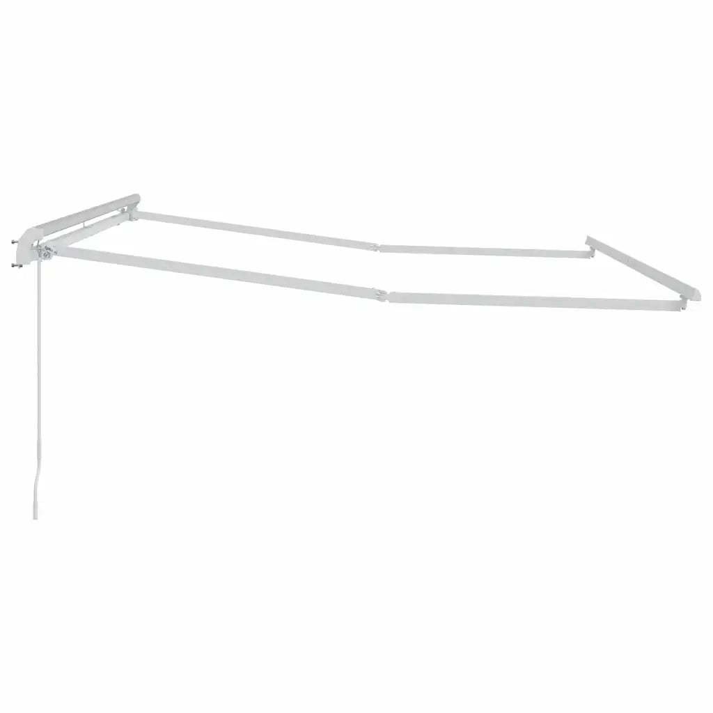 vidaXL Tenda da Sole Bianco 3,5 x 2,5 m Metallo