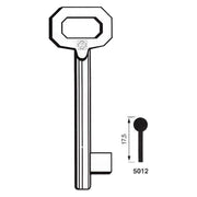 CHIAVI FERRO 'PATENT' 5012 - lunga- 5 pezzi  - SILCA