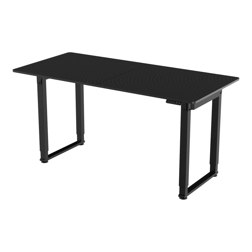 Scrivania/postazione di lavoro regolabile elettricamente in altezza 160 x 75 cm nero 03_0009076