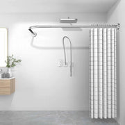 Douchegordijnstang L-rettangolare adattabile 75-95 x 95-115 cm - Douchestang angolare per Bagno/Box doccia