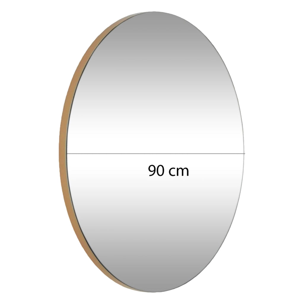 Gonnesa, Specchio Forma Rotondo, 90x90h cm oro