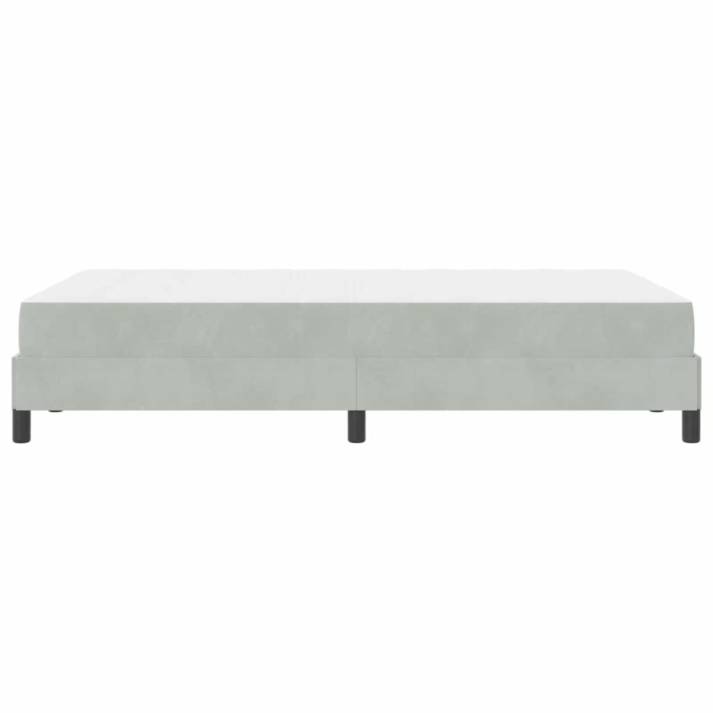 Letto a molle con materasso Grigio chiaro 120 x 190 cm Tessuto 3398677