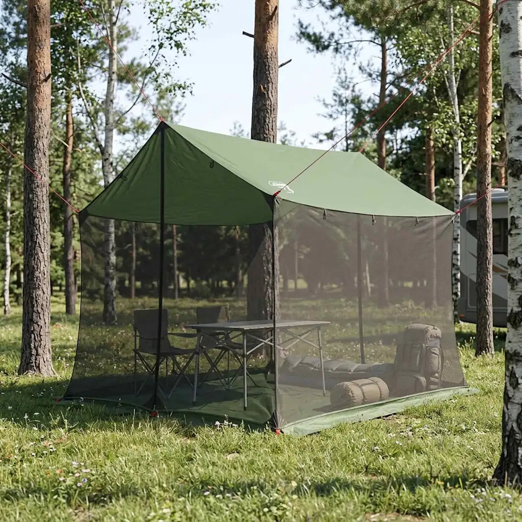 Telo da campeggio con pareti in rete Verde 270 x 210 x 210 cm 42028567