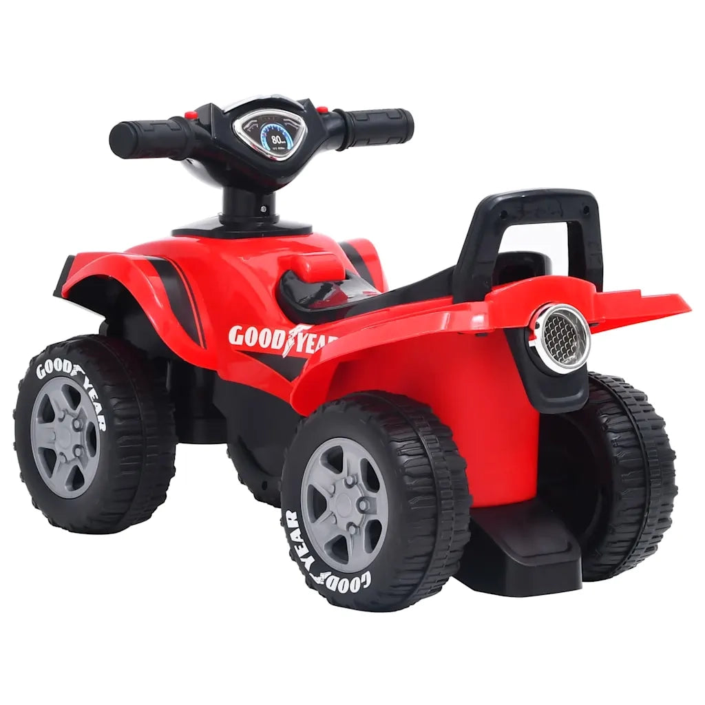 Quad Cavalcabile per Bambini Buon Anno Rosso 80319