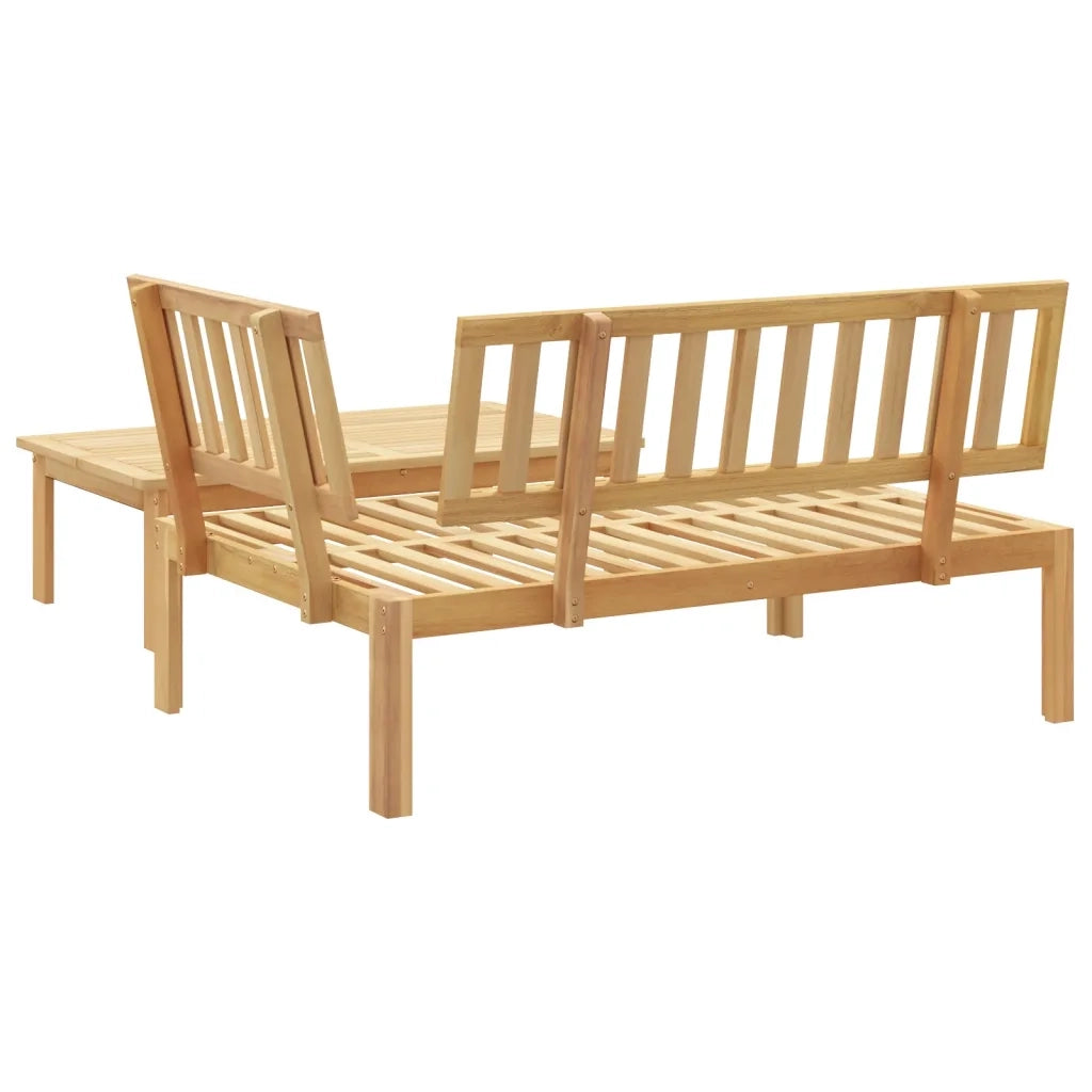 Set Divani Pallet da Giardino 2pz in Legno Massello di Acacia