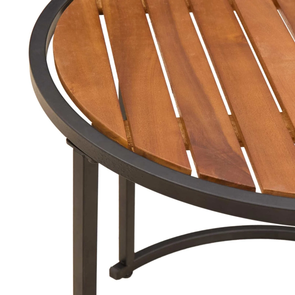 Set di Tavolini da Caffè 2 pcs Legno di Acacia Massello 42026684
