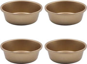 Accessori per Frittelle - Forme per Uova - Classe Alimentare - Mini Rond - Piatto da Cottura - Adatto per Frittelle - Acciaio di Carbonio - Set a 4 Pezzi - Ramekin per Frittelle