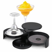 Strumento per cocktail 3 strati - Rim per sale/succhi di zucchero - Accessorio per barman - Box per sale - Prodotto sostenibile - Prodotto per cocktail