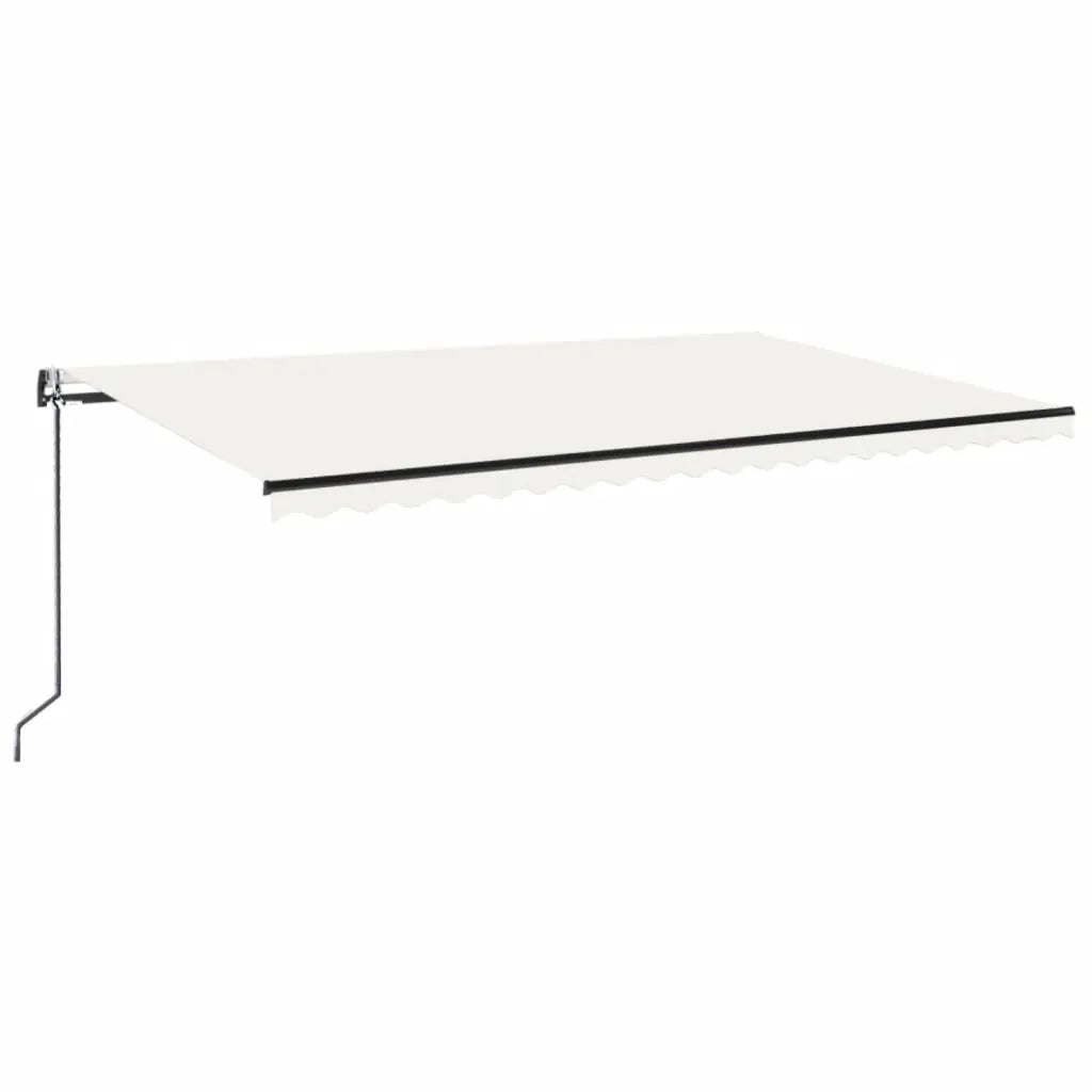 Tenda Automatica con Sensore Vento e LED 500x300 cm Crema 3069152