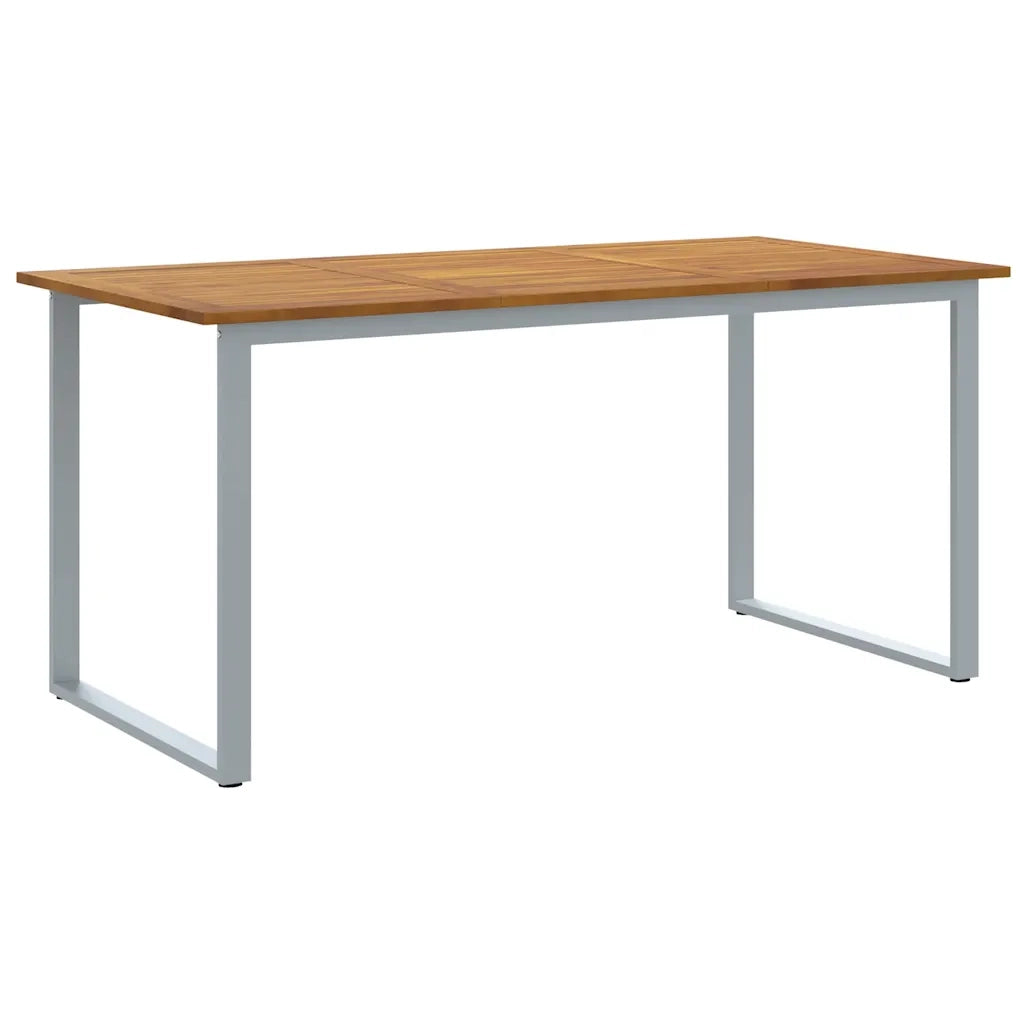 Set da Pranzo per Giardino 5 pcs Grigio