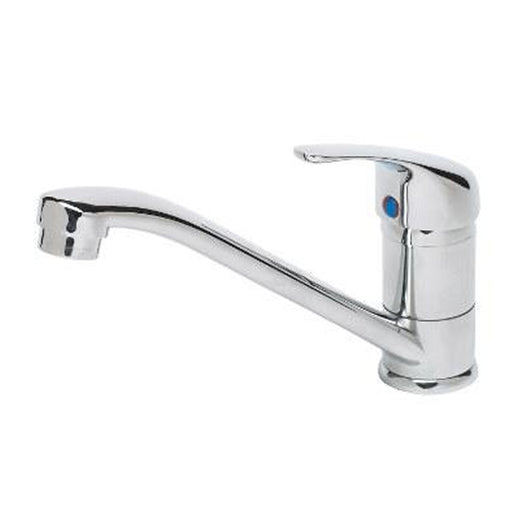 Miscelatore monoforo per lavello bocca girevole e rompigetto