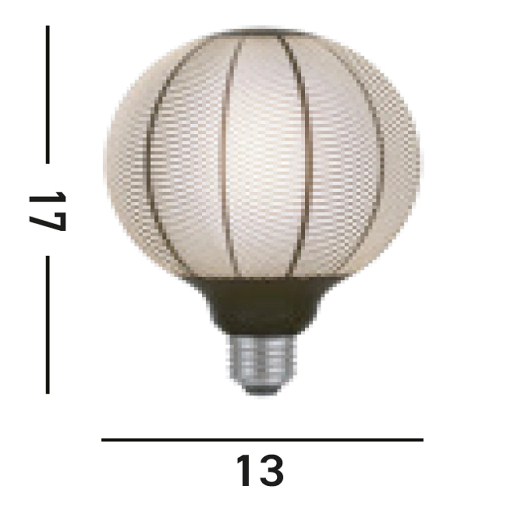 Lamapadina Contemporanea Magic Vetro Nero Grigio 1 Luce E27