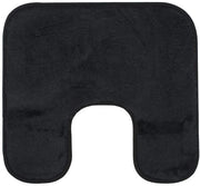 Matte antiscivolo premium con fori, RIO, 100% microfibra, ideale per rivestire wc con vasca, 50 x 45 cm - Nero