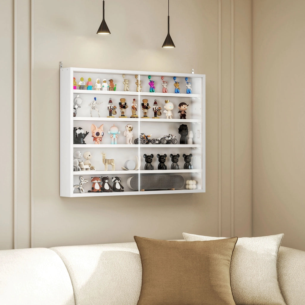 Libreria a muro ¨C zephmum ¨C 80x60x9.5 cm bianco
