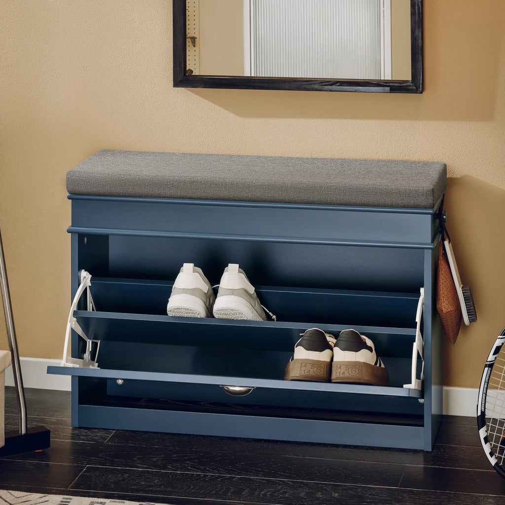 Scarpiera salvaspazio Slim, portascarpe salvaspazio Regolabili Blu L75*P24*A52 cm FSR82-L-B