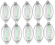 Accessori per Pesca - 10 Pezzi - Acciaio Inossidabile - Materiale Termoplastico - Sostenibile - Compattabile - Ideale per la Pesca - Porta Lusinghe
