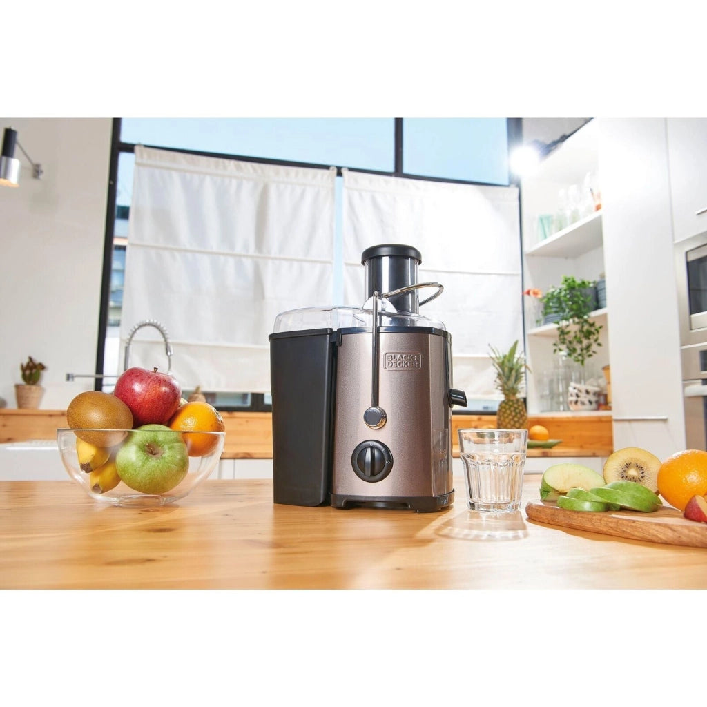 Black & Decker BXJE600E spremiagrumi 600 W Acciaio inossidabile