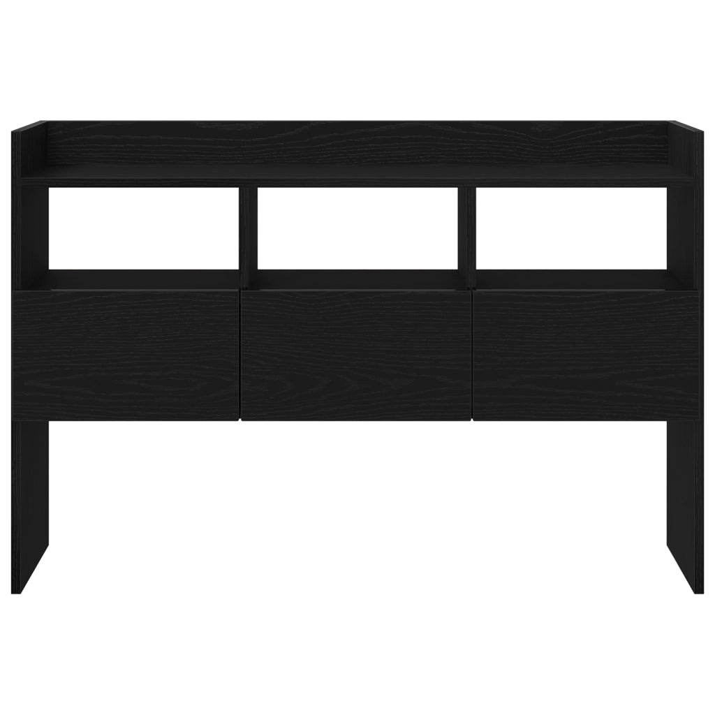 Mobile TV  Nero Rovere 105x30x70 cm in Legno Ingegnerizzato
