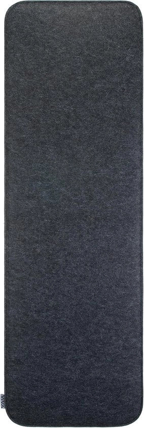 Cuscino di velluto - indoor/outdoor - 1 pezzo - antracite - 118x38x2 cm