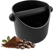 Impostatrice di Caffè Premium - 10 x 10 x 11 cm - Impostatrice di Caffè con tampone rimovibile - Nero - Contenitore a sifone - Impostatrice di Espresso per cucina, caffetteria, ristorante, ufficio