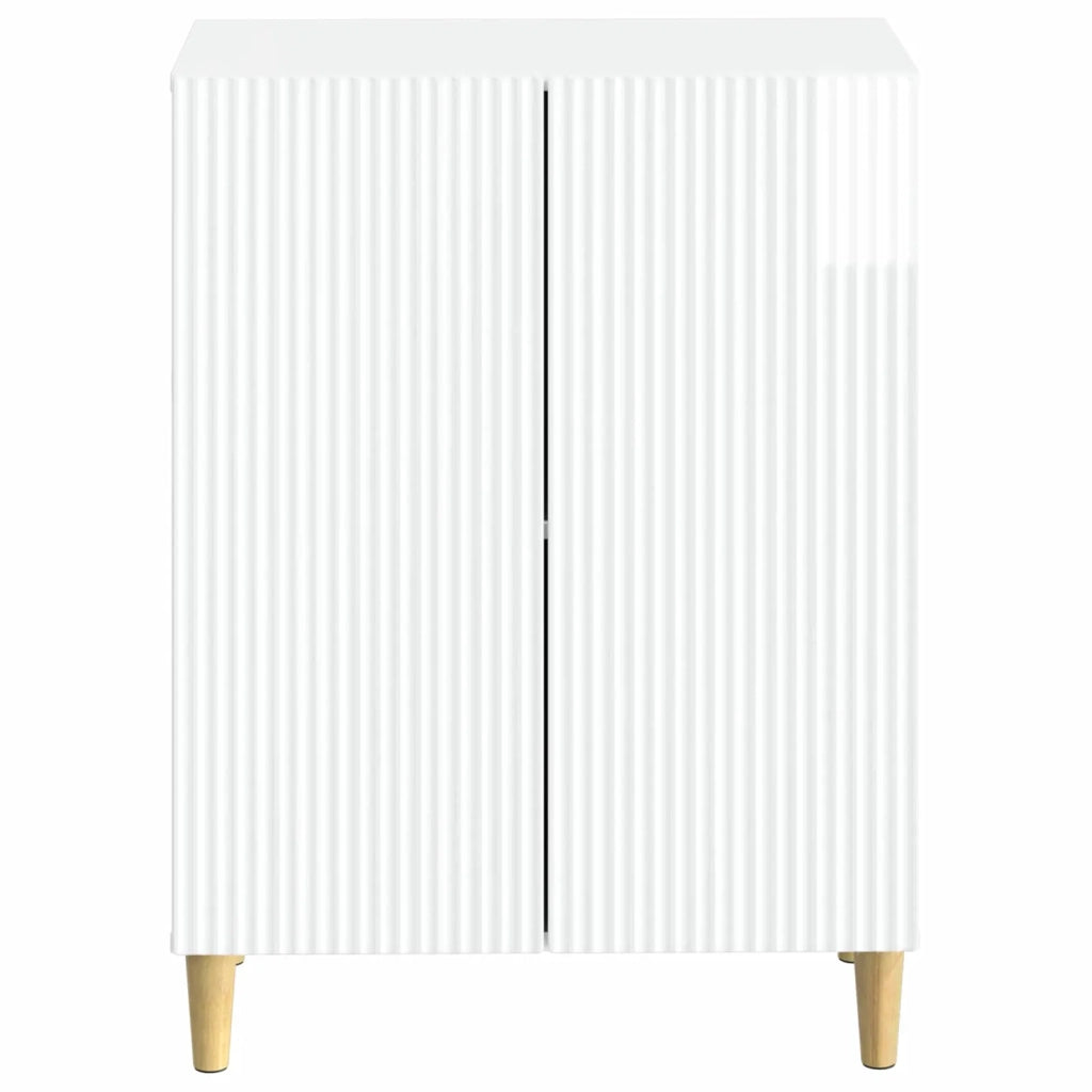 Mobiletto da Bagno ARNHEM Bianco Lucido 59,5 x 31 x 80 cm 896619