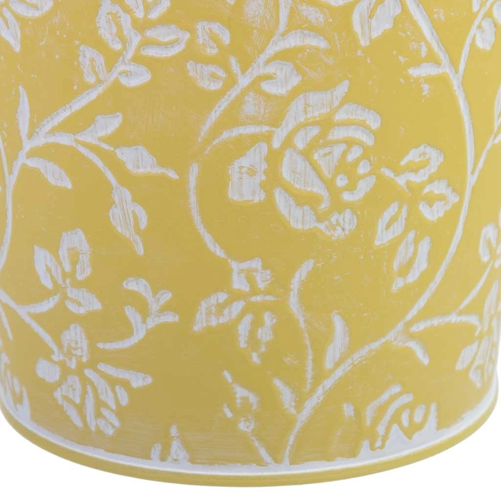 Secchio in metallo giallo D14x14,5h cm B10