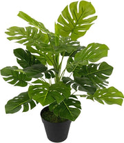 Pianta Artificiale Monstera - Fiori di Seta Decorativi per Pianta