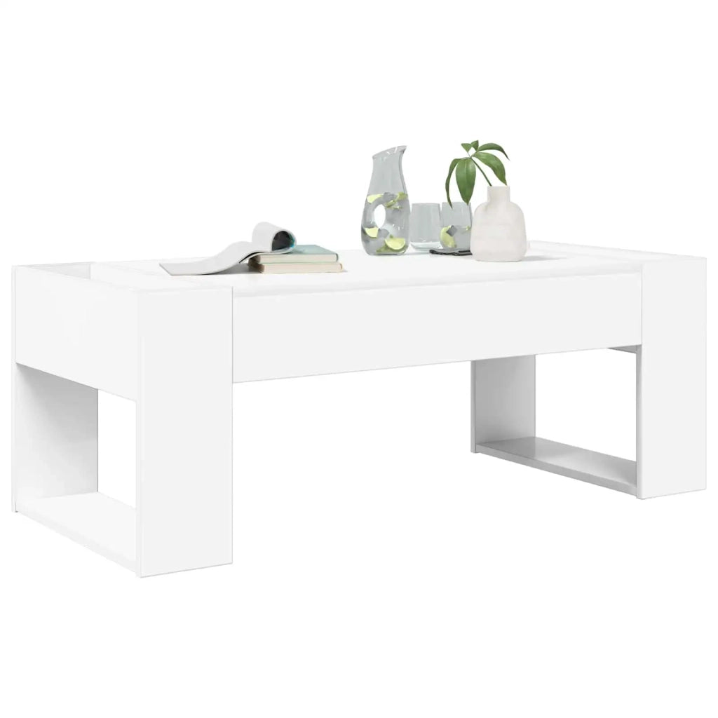 Tavolino da salotto Bianco 110 x 50 x 41 cm Legno multistrato