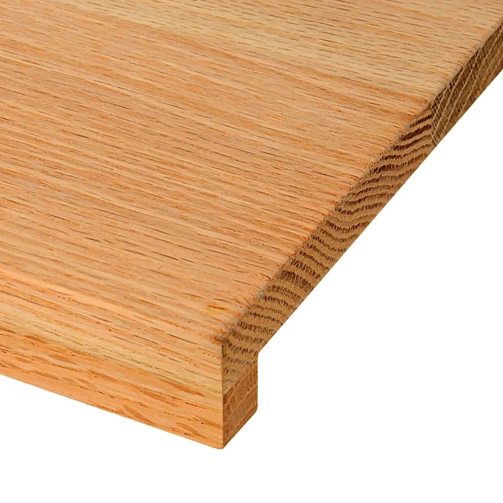 Davanzali 2 pz Marrone Chiaro 70x25x2 cm Legno Massello Rovere CFW1064507