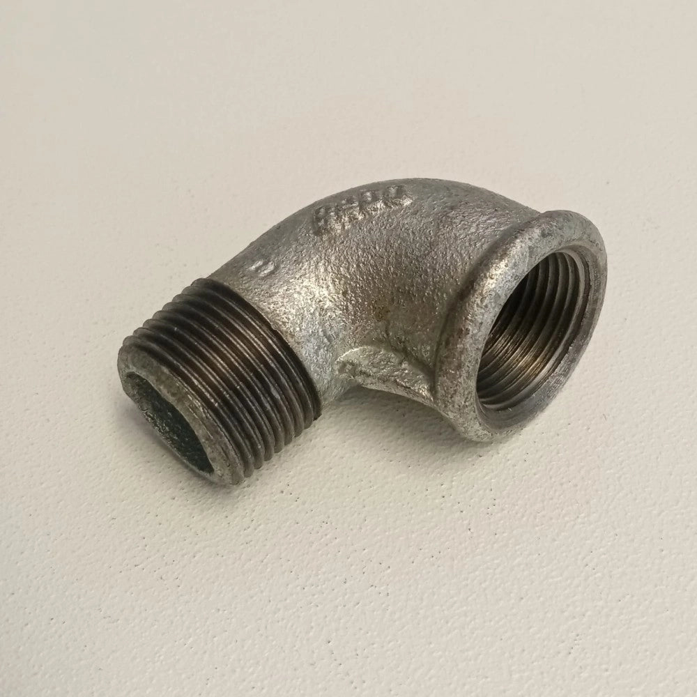 Raccordo mf 2'' gomito zincato curva di ghisa malleabile