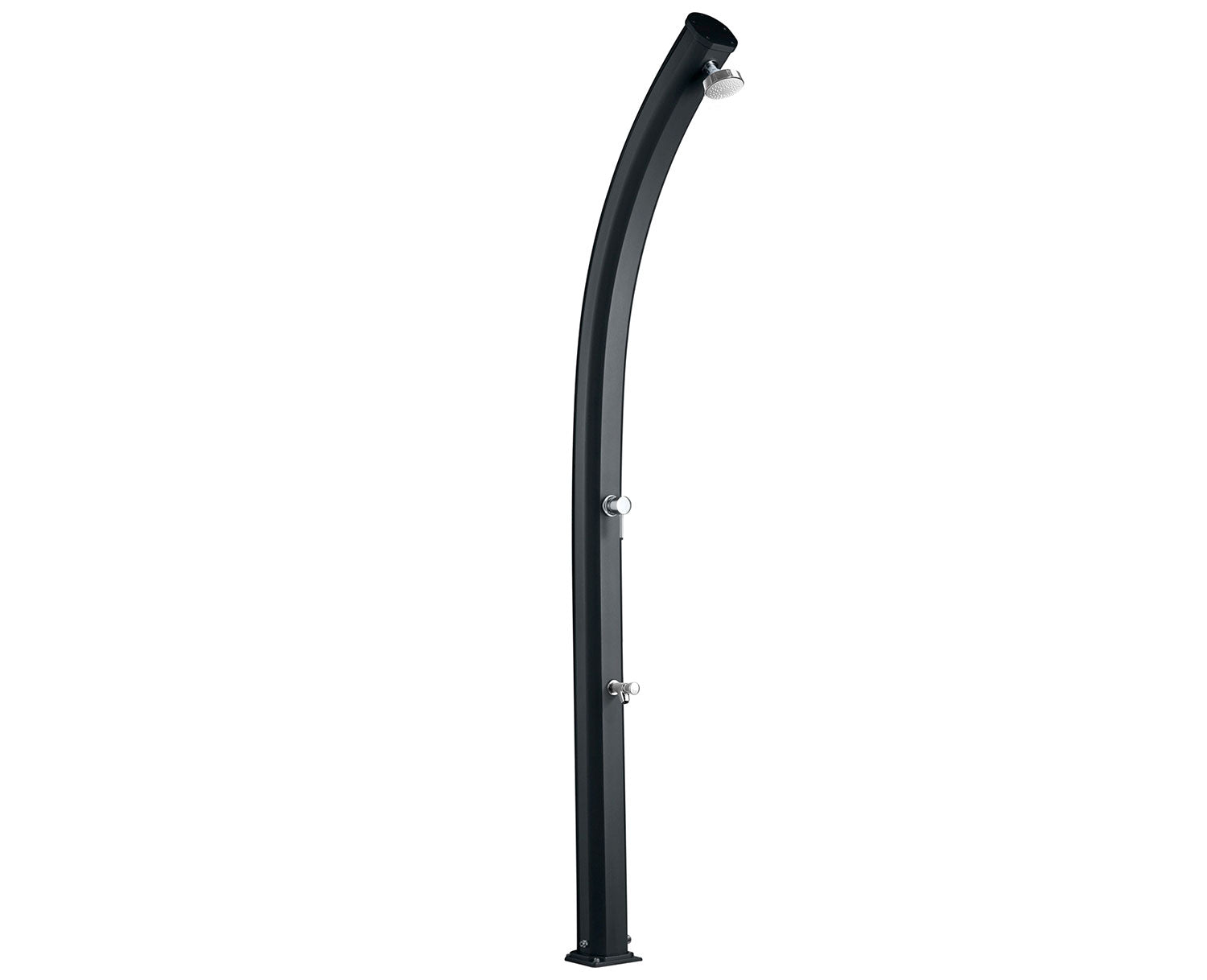 Doccia Solare da Giardino 25L Miscelatore e Lavapiedi Arkema Jolly Grigio Antracite