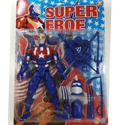 Trade Shop - Super Eroe Guerriero Combattimento Gara Bandiera America Bambini Giocattolo -