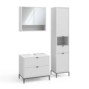 Vicco Set di mobili da bagno Bianco 3 parti