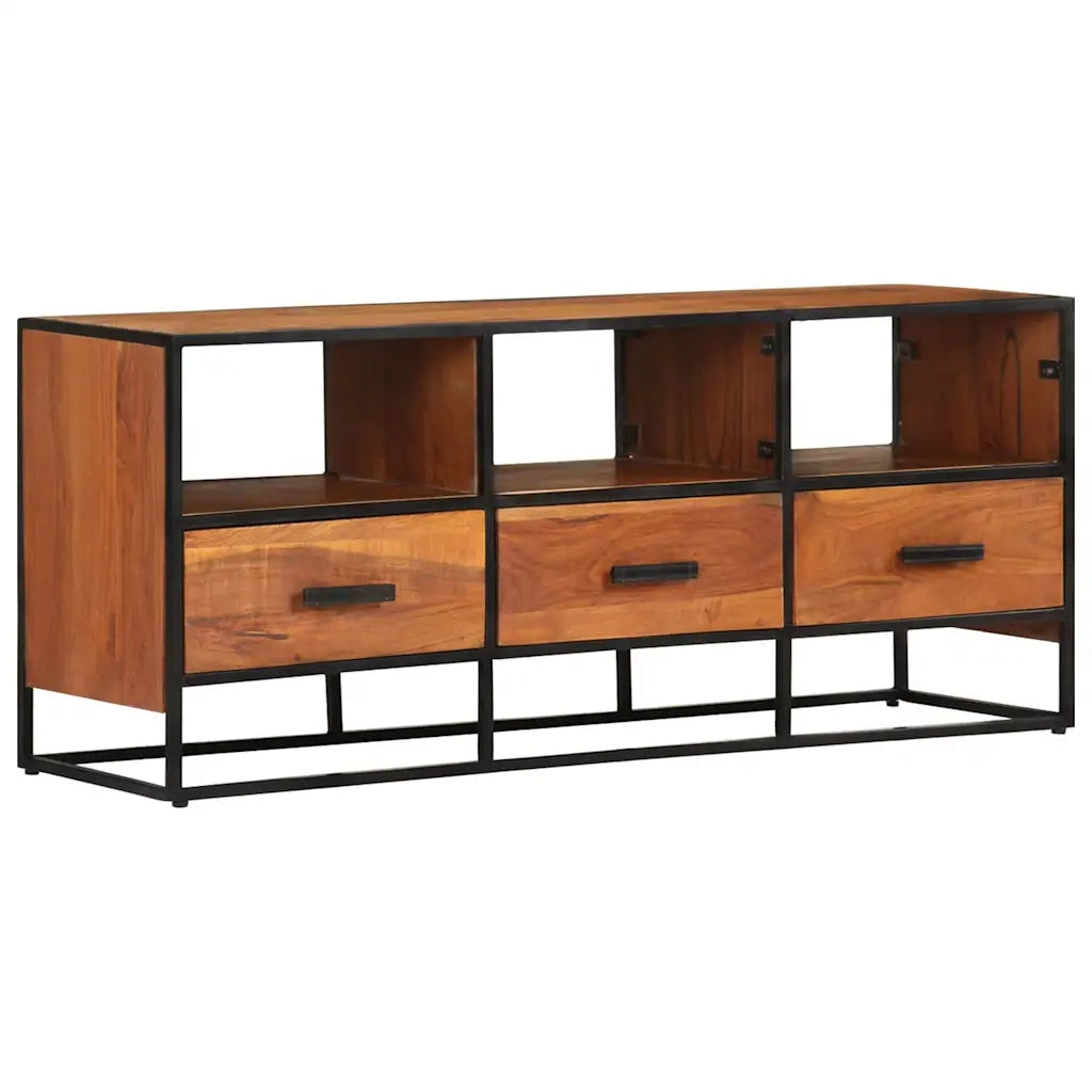 Mobile Porta TV 110x30x45 cm in Legno Massello di Acacia 327450
