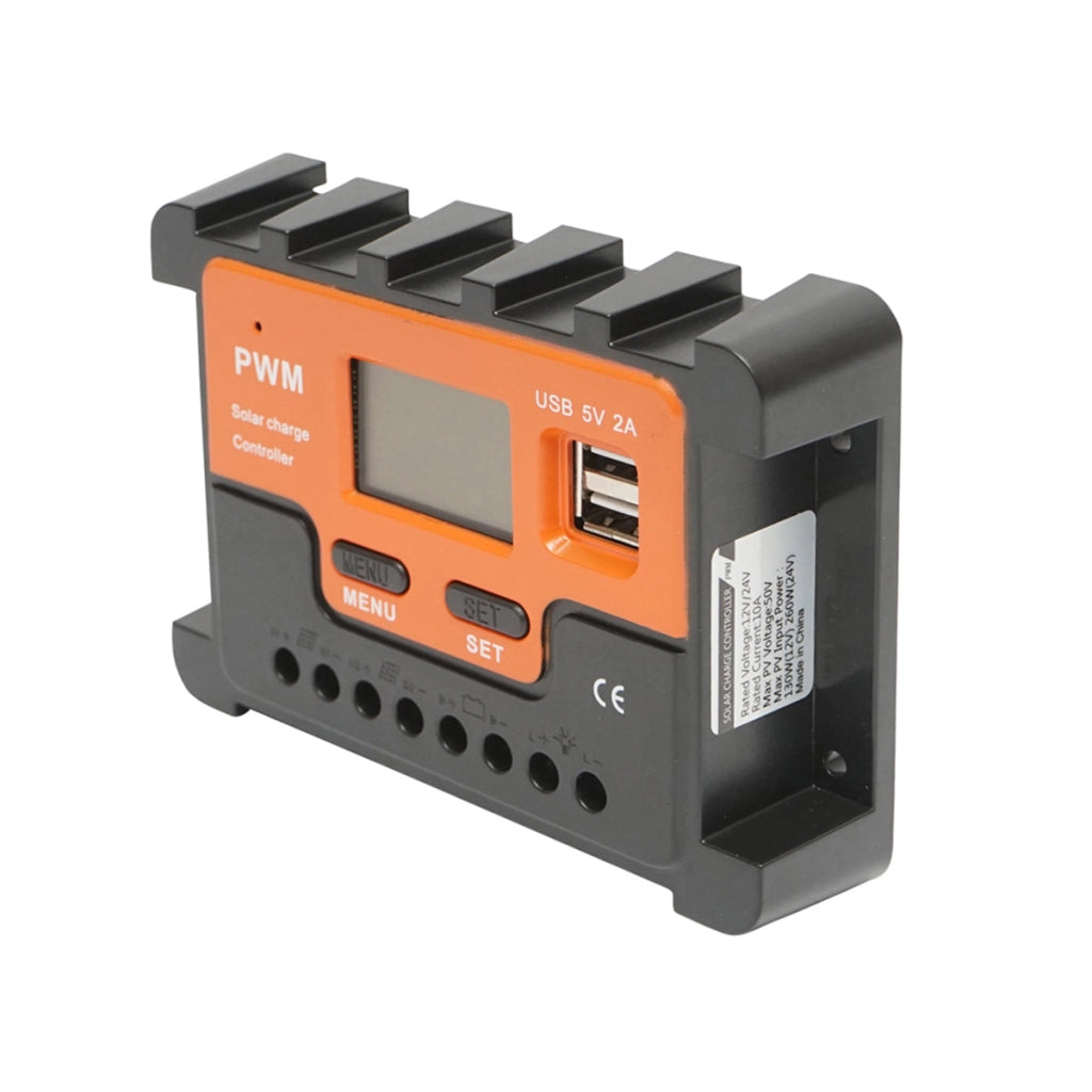 Regolatore di tensione per pannello solare 10A 12V/24V con 2 porte USB 5V/2A – Breckner Germany Breckner Germany
