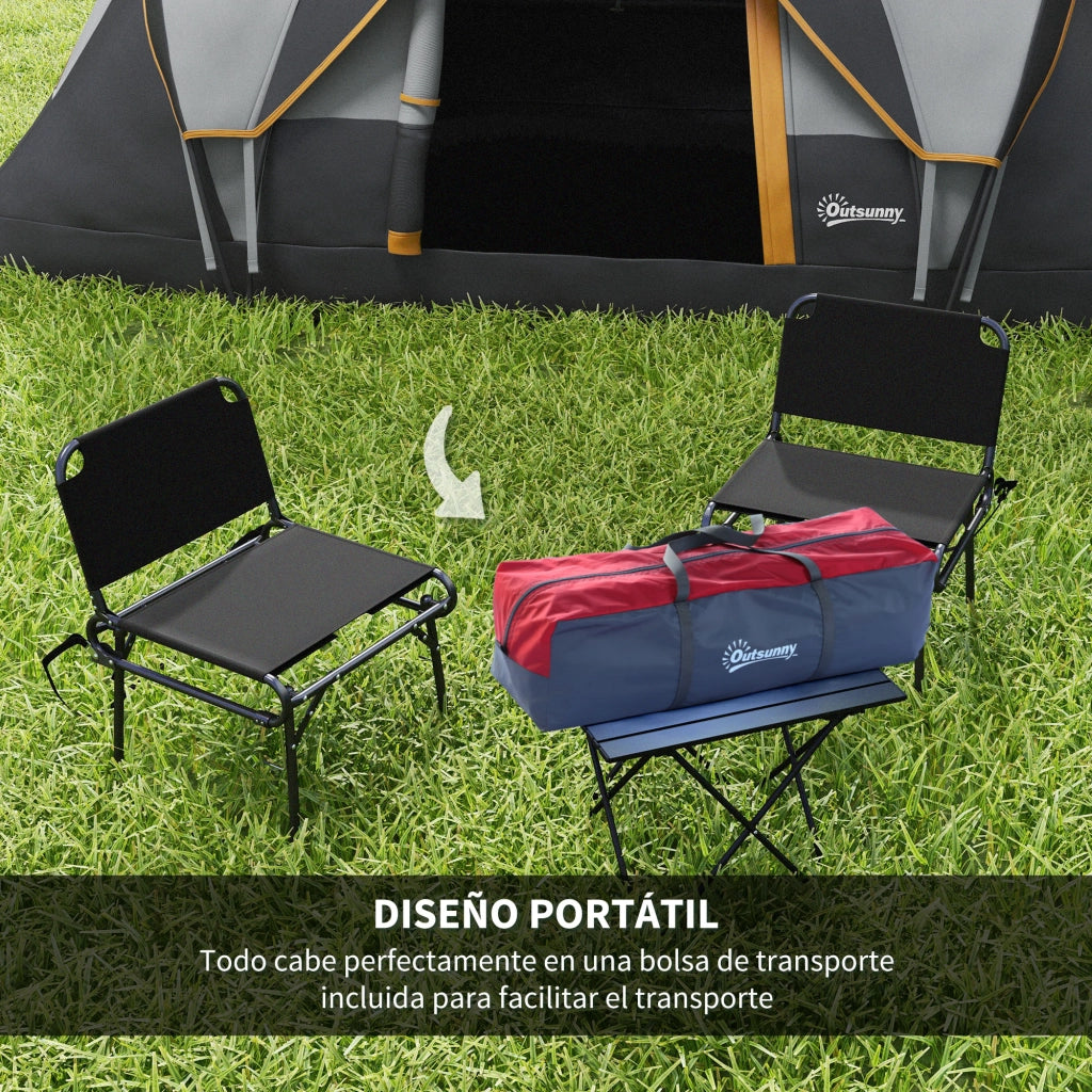 Tenda da campeggio 5-6 persone ¨C zephmum ¨C 455x220x180 cm grigio