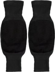 Un paio di calzettoni per gambe in pile soffice per uomo e donna, con protezione ginocchiere in pelle felpata, flessibili, caldi e spessi per inverno.
