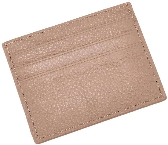 Portafoglio in pelle reale con protezione RFID per carte di credito Portafoglio sottile con tasca anteriore per signore e signore 6 tasche e 1 tasca (marrone)