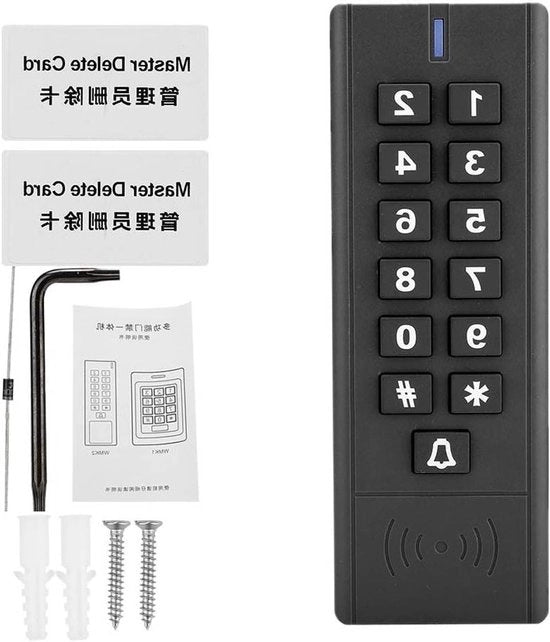 Sistema di Controllo di Accesso RFID IP67 Resistente all'Acqua Tastiera di Inserimento di Carte di Controllo Sistema DC 10-24V 125Khz Wiegand 26 Lettore di Carte e Codice di Accesso per Utilizzo all'Aperto