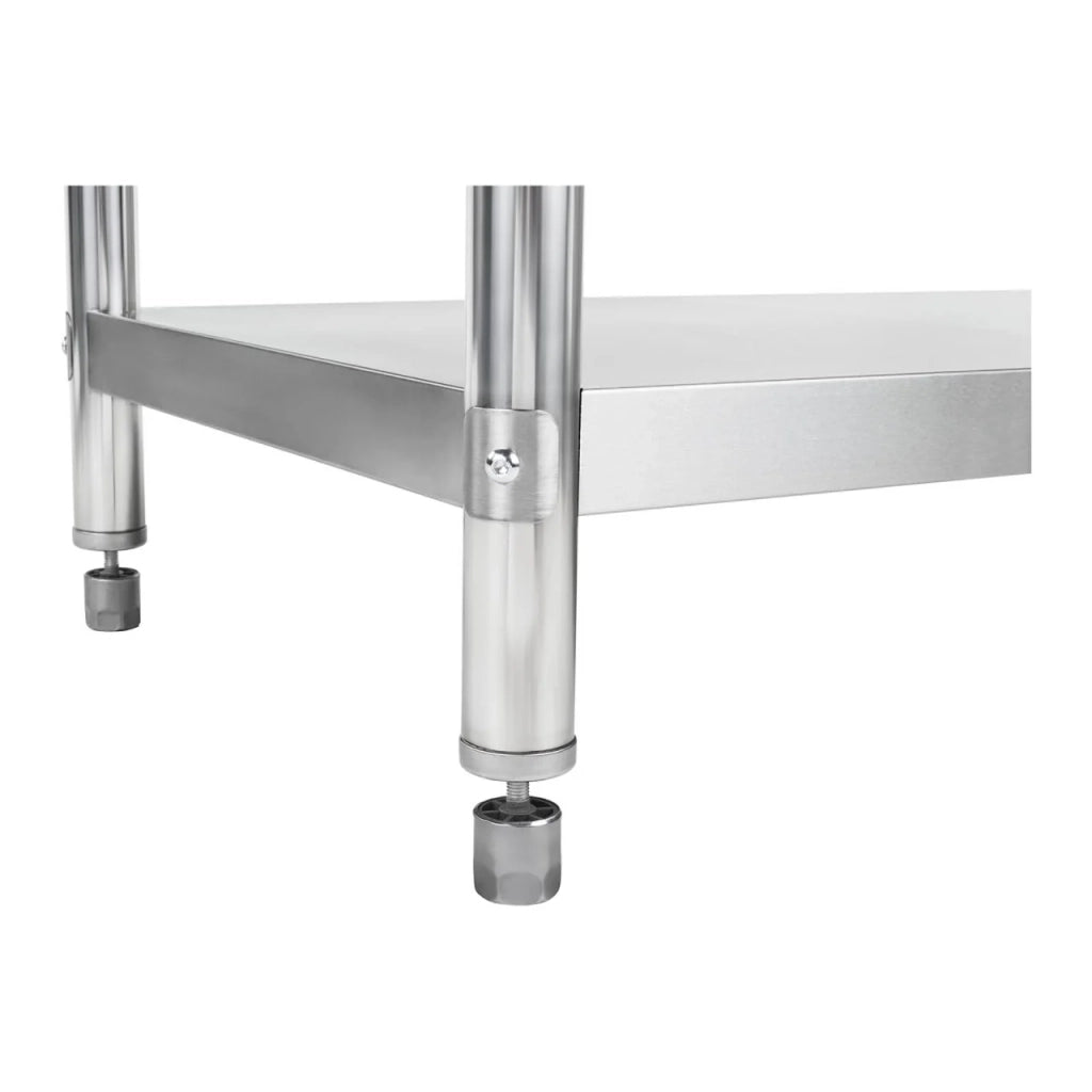 Tavolo da lavoro professionale in acciaio inox da cucina 120 x 60 cm portata 110 kg 14_0003655