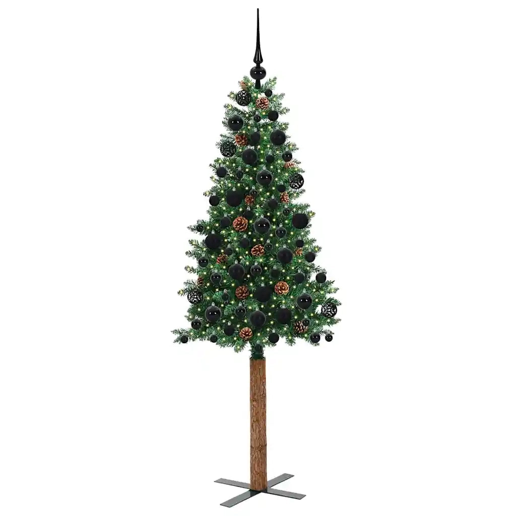 Albero di Natale | Decorazioni natalizie snodato con 300 LED con supporto Verde 180 cm