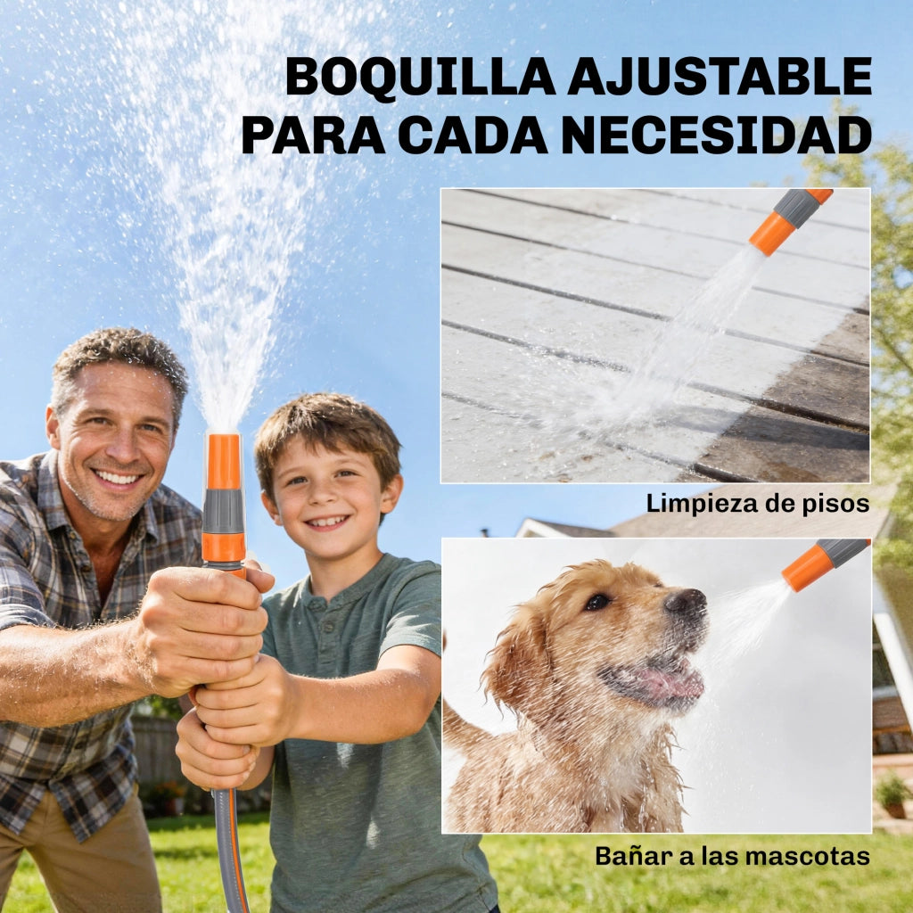 Carrete per Tubo da Giardino Retrattile 20+1,6 m ¨C zephmum ¨C Grigio