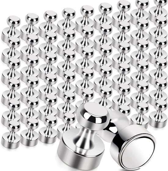 56 magneti neodymium extra forti, 12 mm x 16 mm, piccoli per lavagne bianche, lavagne, frigoriferi, schedari, pannelli da attacchi, pannelli da appendere, uffici