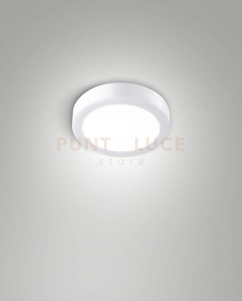 NICOLE PLAFONIERA ESTERNO BIANCO CCT 8W 2700K/3000K/4000K 896LM D.15CM IP54