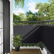 Schermo da balcone Nero 100 x 400 cm Tessuto Oxford 42030850
