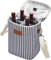Assegni isolanti per vino - ideale per gli amanti del vino - 4 bottiglie - a strisce