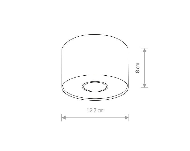 Spot soffitto Nowodvorski Point nero/bianco acciaio GU10
