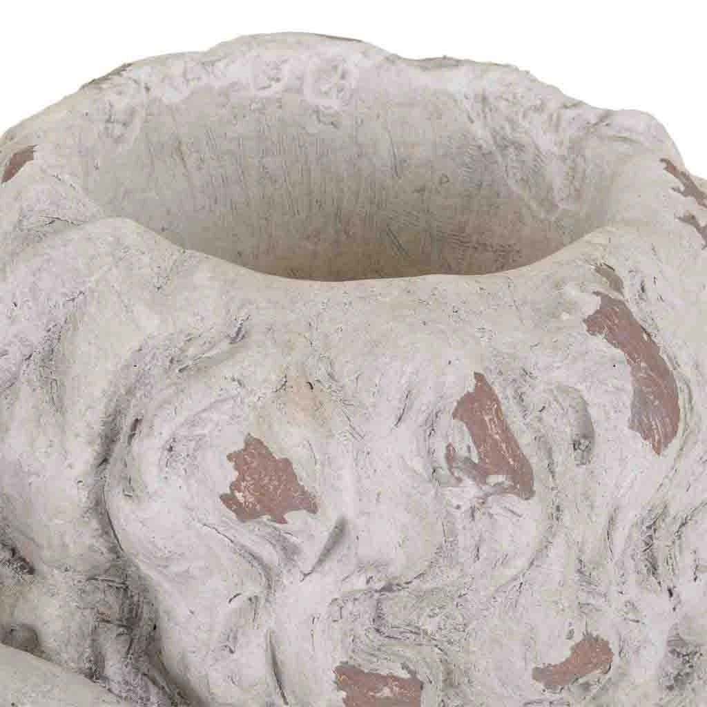 Fioriera angelo in magnesio bianco, 59x36x36h cm