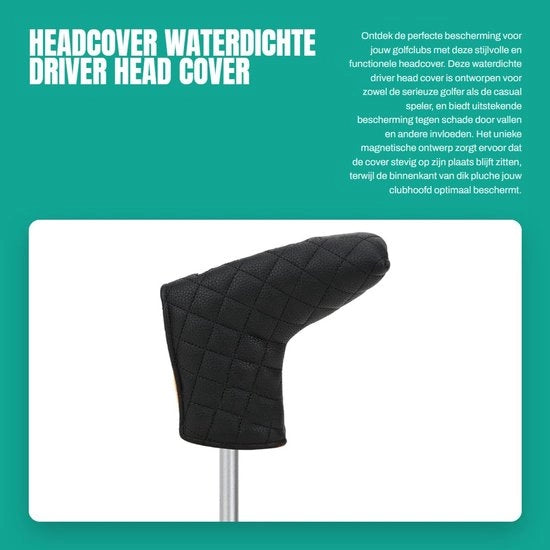 Coperchio per Driver Acquaproprio - Magnetico - Pelle in PU - Protezione - Interno in Plush - Coperchio per Putter